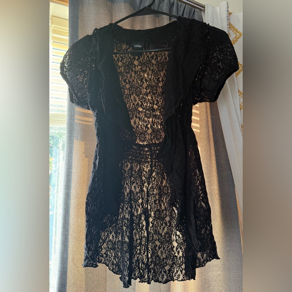 Vanity Black Lace Top